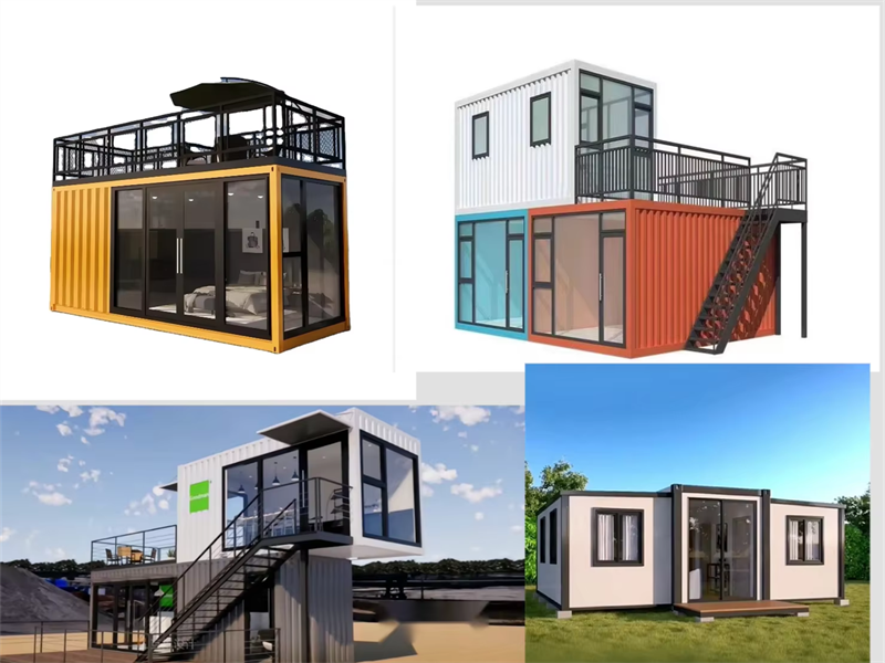 Expanding container houses