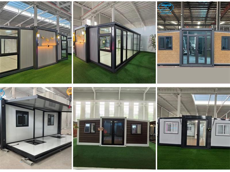 Expanding container houses